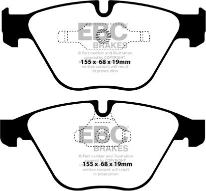 EBC Brakes DP22006 - Kit pastiglie freno, Freno a disco autozon.pro