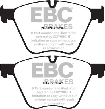 EBC Brakes DP22007 - Kit pastiglie freno, Freno a disco autozon.pro