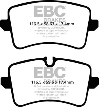 EBC Brakes DP82082RP1 - Kit pastiglie freno per elevate prestazioni autozon.pro