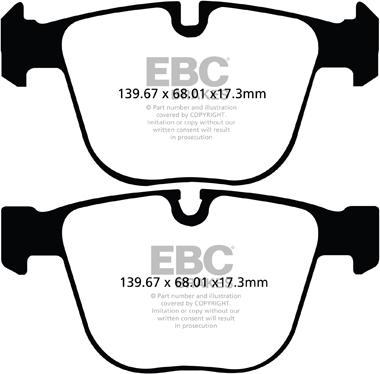 EBC Brakes DP22020 - Kit pastiglie freno, Freno a disco autozon.pro