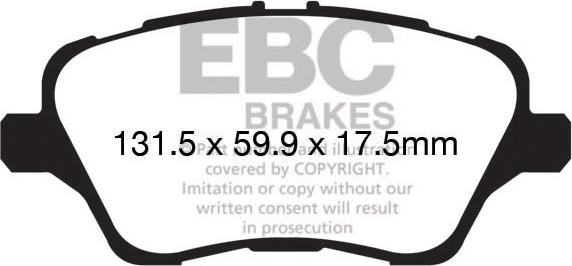 EBC Brakes DP22149 - Kit pastiglie freno, Freno a disco autozon.pro