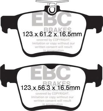 EBC Brakes DP22153 - Kit pastiglie freno, Freno a disco autozon.pro