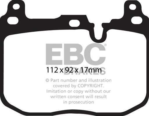 EBC Brakes DP82130RP1 - Kit pastiglie freno per elevate prestazioni autozon.pro