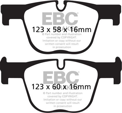 EBC Brakes DP32131C - Kit pastiglie freno, Freno a disco autozon.pro