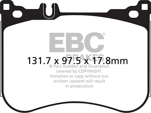 EBC Brakes DP32178C - Kit pastiglie freno, Freno a disco autozon.pro