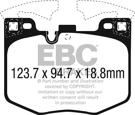 EBC Brakes DPX2302 - Kit pastiglie freno, Freno a disco autozon.pro