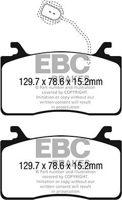 EBC Brakes DP22325 - Kit pastiglie freno, Freno a disco autozon.pro