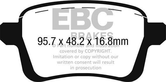 EBC Brakes DPX2249 - Kit pastiglie freno, Freno a disco autozon.pro