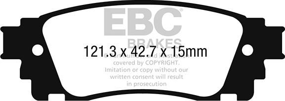 EBC Brakes DP22262 - Kit pastiglie freno, Freno a disco autozon.pro