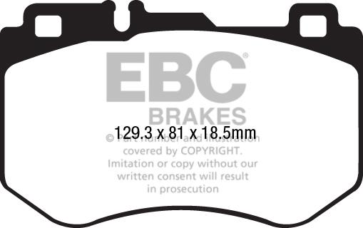 EBC Brakes DP22209 - Kit pastiglie freno, Freno a disco autozon.pro