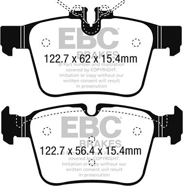 EBC Brakes DP22215 - Kit pastiglie freno, Freno a disco autozon.pro