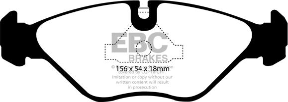 EBC Brakes DP2751 - Kit pastiglie freno, Freno a disco autozon.pro