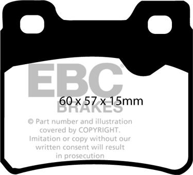 EBC Brakes DP2761 - Kit pastiglie freno, Freno a disco autozon.pro