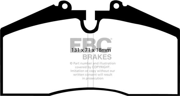 EBC Brakes DP2767 - Kit pastiglie freno, Freno a disco autozon.pro