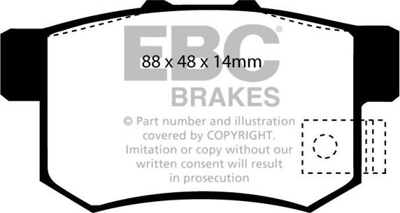 EBC Brakes DP6781/2 - Kit pastiglie freno, Freno a disco autozon.pro