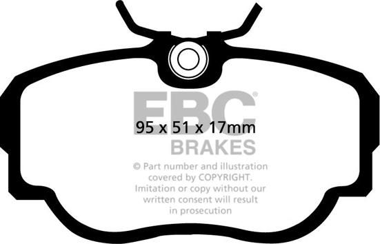 EBC Brakes DP8779RP1 - Kit pastiglie freno per elevate prestazioni autozon.pro