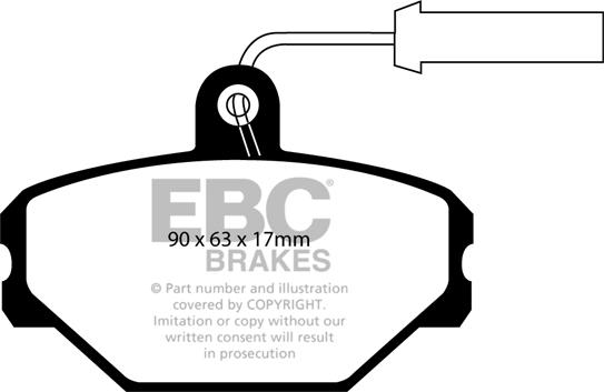 EBC Brakes DP718 - Kit pastiglie freno, Freno a disco autozon.pro