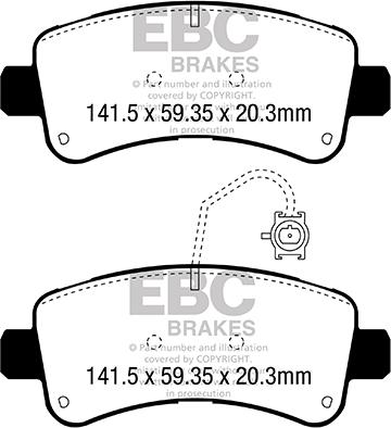 EBC Brakes DPX3060 - Kit pastiglie freno, Freno a disco autozon.pro