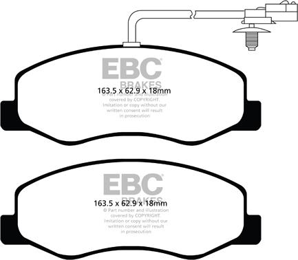 EBC Brakes DPX2085 - Kit pastiglie freno, Freno a disco autozon.pro