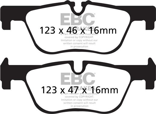 EBC Brakes DPX2132 - Kit pastiglie freno, Freno a disco autozon.pro