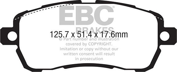 EBC Brakes DPX2334 - Kit pastiglie freno, Freno a disco autozon.pro