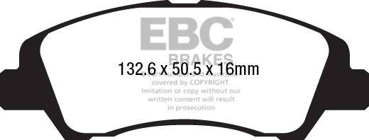 EBC Brakes DPX2218 - Kit pastiglie freno, Freno a disco autozon.pro