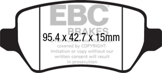 EBC Brakes DPX2233 - Kit pastiglie freno, Freno a disco autozon.pro