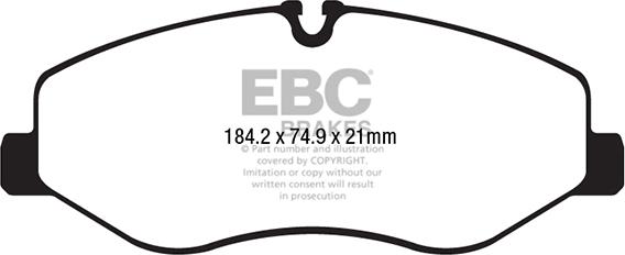 EBC Brakes DPX2223 - Kit pastiglie freno, Freno a disco autozon.pro