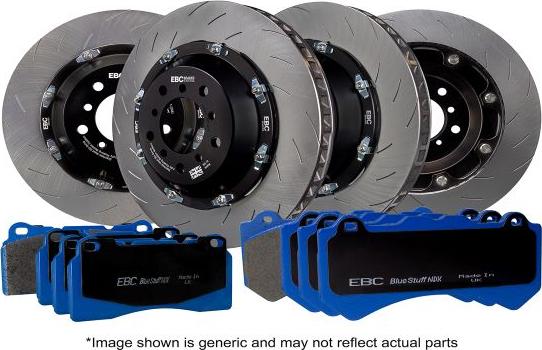 EBC Brakes P2DK013B - Kit freno, Freno a disco autozon.pro