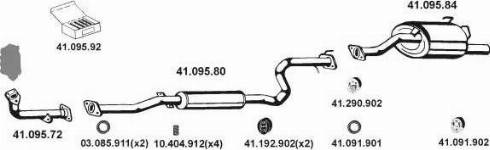 Eberspächer 412035 - Impianto gas scarico autozon.pro