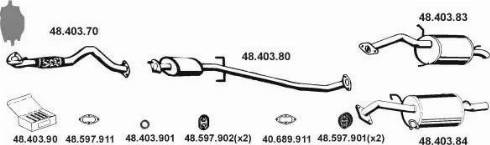 Eberspächer 482006 - Impianto gas scarico autozon.pro