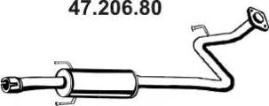 Eberspächer 47.206.80 - Silenziatore centrale autozon.pro