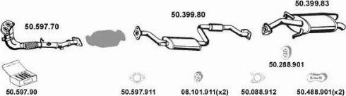 Eberspächer 502047 - Impianto gas scarico autozon.pro