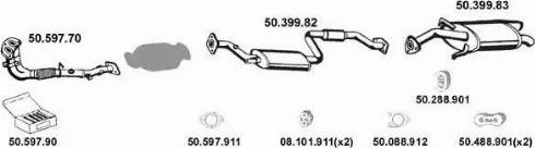 Eberspächer 502061 - Impianto gas scarico autozon.pro