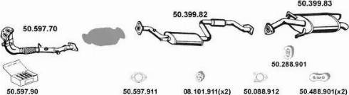 Eberspächer 502062 - Impianto gas scarico autozon.pro