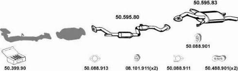 Eberspächer 502005 - Impianto gas scarico autozon.pro