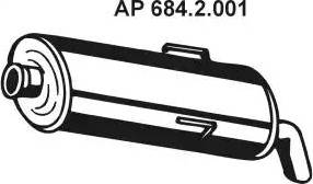 Eberspächer 684.2.001 - Silenziatore posteriore autozon.pro