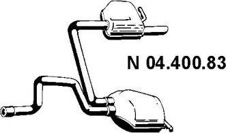 Eberspächer 04.400.83 - Silenziatore posteriore autozon.pro