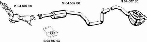 Eberspächer 042165 - Impianto gas scarico autozon.pro