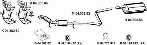 Eberspächer 042388 - Impianto gas scarico autozon.pro