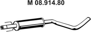 Eberspächer 08.914.80 - Silenziatore centrale autozon.pro