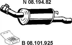 Eberspächer 08.194.82 - Silenziatore posteriore autozon.pro