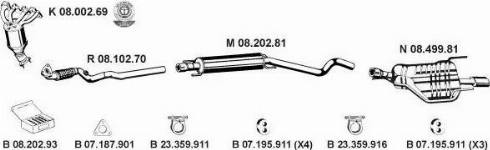 Eberspächer 082564 - Impianto gas scarico autozon.pro