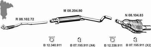 Eberspächer 082581 - Impianto gas scarico autozon.pro