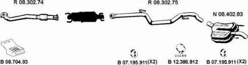 Eberspächer 082690 - Impianto gas scarico autozon.pro