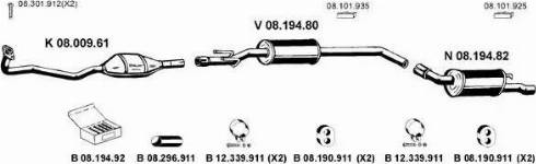 Eberspächer 082028 - Impianto gas scarico autozon.pro