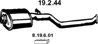 Eberspächer 19.2.44 - Silenziatore centrale autozon.pro