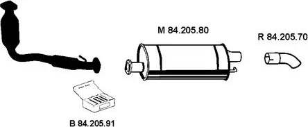 Eberspächer 842038 - Impianto gas scarico autozon.pro