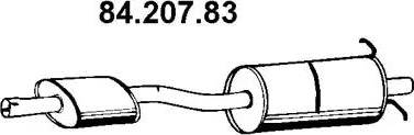 Eberspächer 84.207.83 - Silenziatore centrale autozon.pro