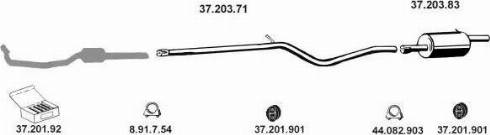 Eberspächer 370003 - Impianto gas scarico autozon.pro